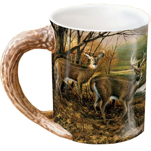 Wild Wings Sculpted Mug Indian Summer Whitetail Deer