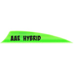 Aae Hybrid 2.0 Vanes Bright Green 1.95 In. Shield Cut 100 Pk.