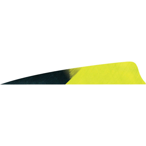 Gateway Shield Cut Feathers Kuro Lemon Lime 4 In. Rw 50 Pk.