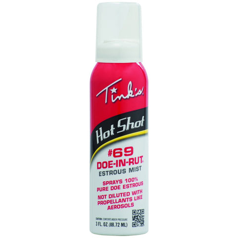 Tinks Hot Shot #69 Doe-in-rut Estrous Mist 3 Oz.