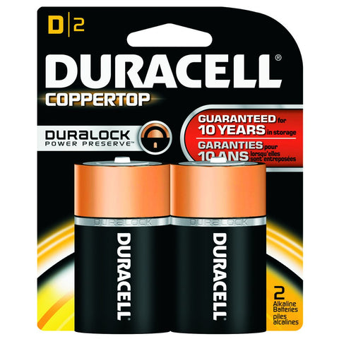 Duracell Coppertop Batteries D 2 Pk.