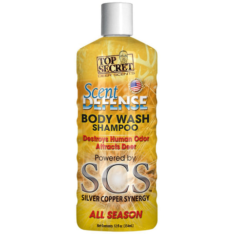 Top Secret Scent Defense Body Wash And Shampoo All Season 12 Oz.