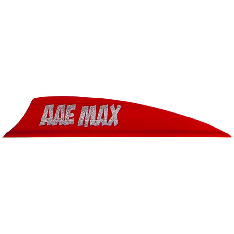 Aae Plastifletch Max Vanes Red 2 In. Shield 100 Pk.