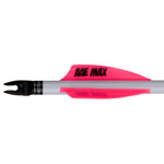 Aae Plastifletch Max Vanes Hot Pink 2 In. Shield 100 Pk.