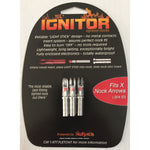 Nufletch Ignitor Nocks Red X 3 Pk.