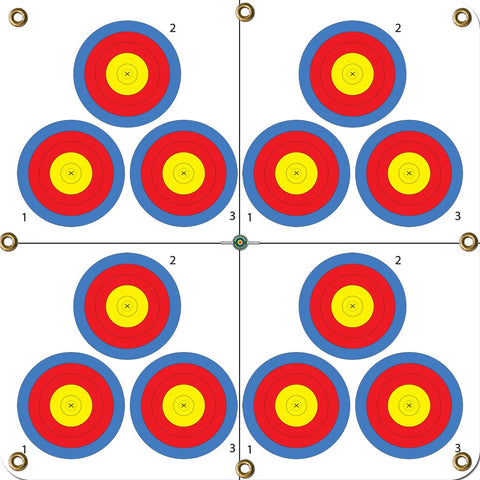 Arrowmat Foam Target Face Multi 3-spot 34 In.x 34 In.