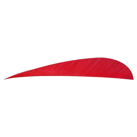 Trueflight Parabolic Feathers Red 4 In. Rw 100 Pk.