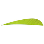 Trueflight Parabolic Feathers Chartreuse 4 In. Rw 100 Pk.